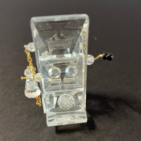 Crystal VINTAGE TELEPHONE Figurine with Gold Accents: miniature collectible - Picture 7 of 7